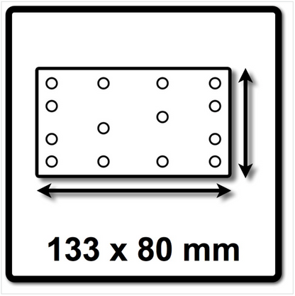 Festool Granat Schleifstreifen STF 80x133 P 180 GR 100 ( 497122 )