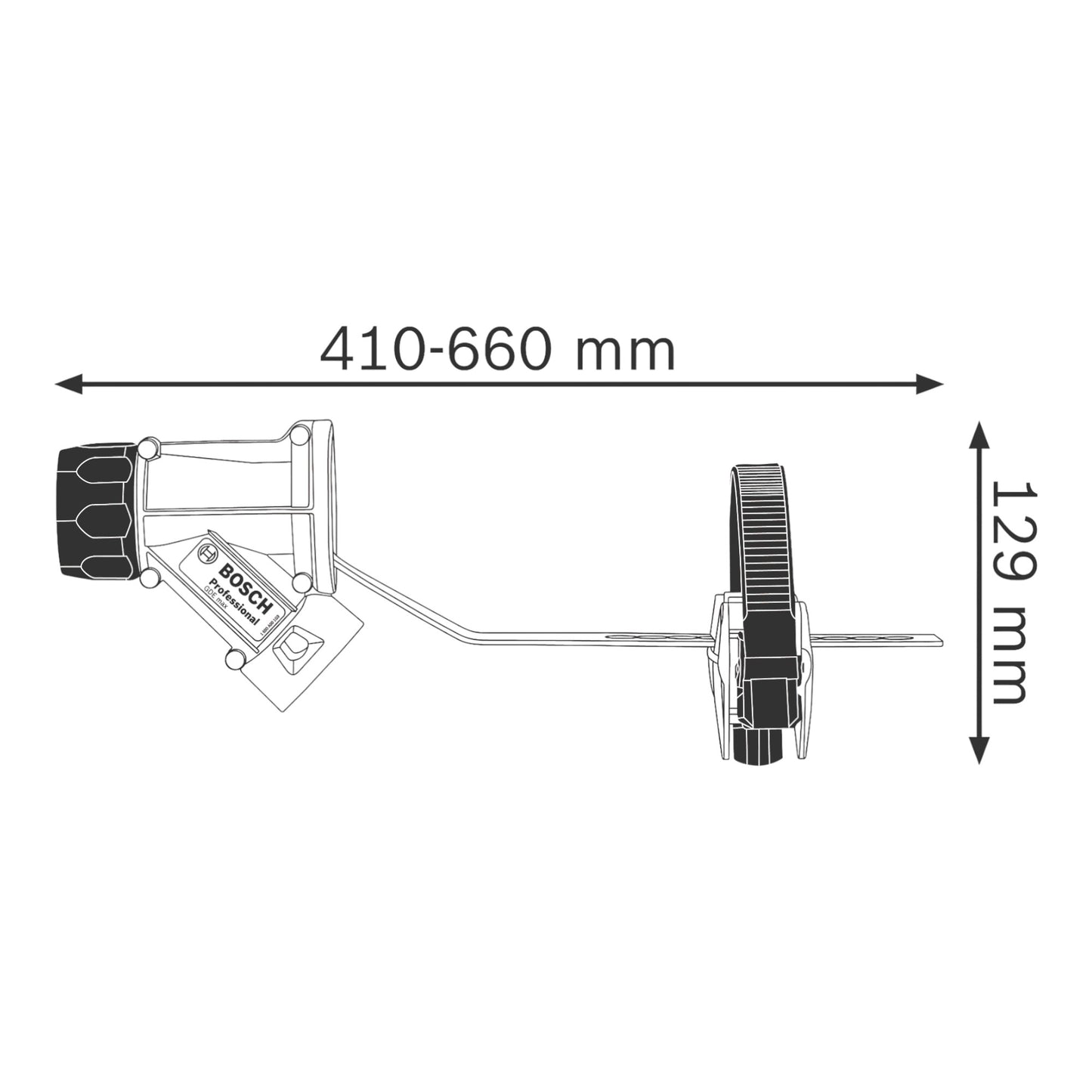 Adaptateur d'aspiration Bosch GDE Max pour perceuses et marteaux à percussion - compatible SDS Max (1600A001G9)