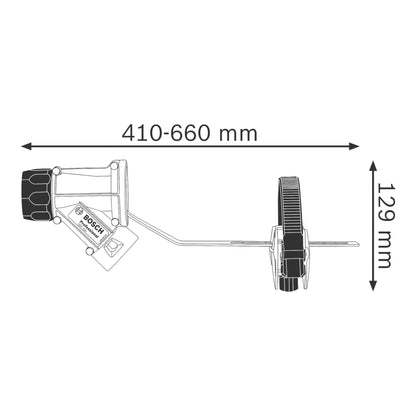 Bosch GDE Max Absaugadapter für Bohr und Schlaghämmer - SDS Max kompatibel ( 1600A001G9 )