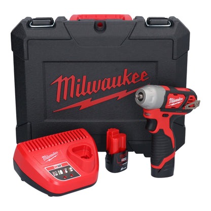 Clé à chocs sans fil Milwaukee M12 BIW14-202C 12 V 50 Nm 1/4" (4933443897) + 2x batteries 2,0 Ah + chargeur + coffret