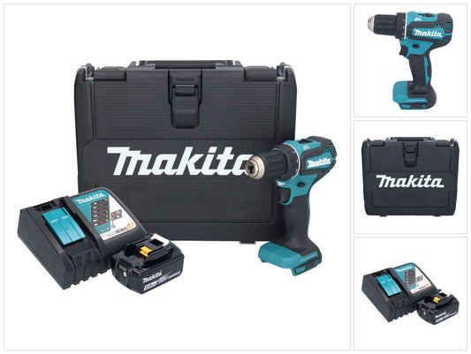 Makita DDF 485 RT Akku Bohrschrauber 18 V 50 Nm Brushless 1x Akku 5,0 Ah + Ladegerät + Koffer