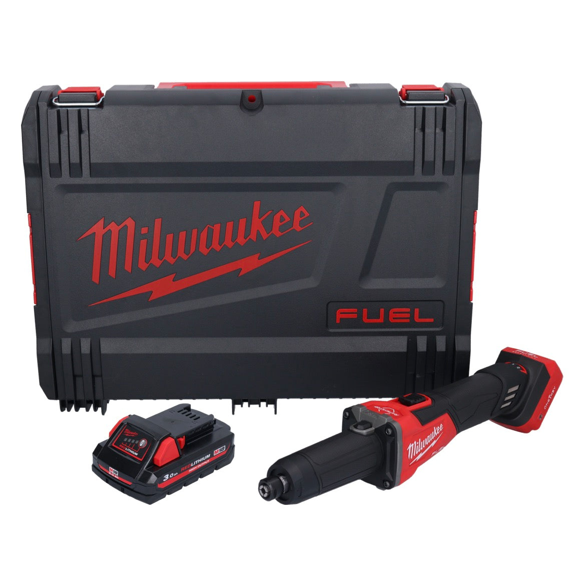 Meuleuse droite à batterie Milwaukee M18 FDGROVB-301X 18 V sans balais + 1x batterie 3,0 Ah + boîtier HD - sans chargeur