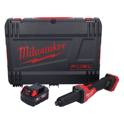 Milwaukee M18 FDGROVB-501X Akku Geradschleifer 18 V Brushless + 1x Akku 5,0 Ah + HD Box - ohne Ladegerät