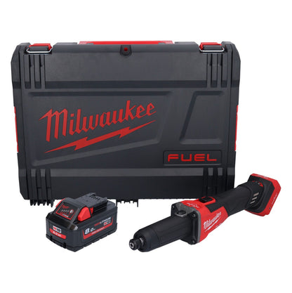 Milwaukee M18 FDGROVB-801X Akku Geradschleifer 18 V Brushless + 1x Akku 8,0 Ah + HD Box - ohne Ladegerät