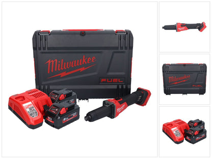 Meuleuse droite à batterie Milwaukee M18 FDGROVB-802X 18 V brushless + 2x batterie 8,0 Ah + chargeur + boîtier HD