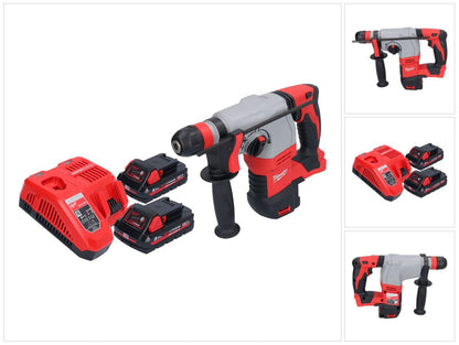 Milwaukee M18 HD18HX-302 Akku Kombihammer 18 V 2,4 J + 2x Akku 3,0 Ah + Ladegerät