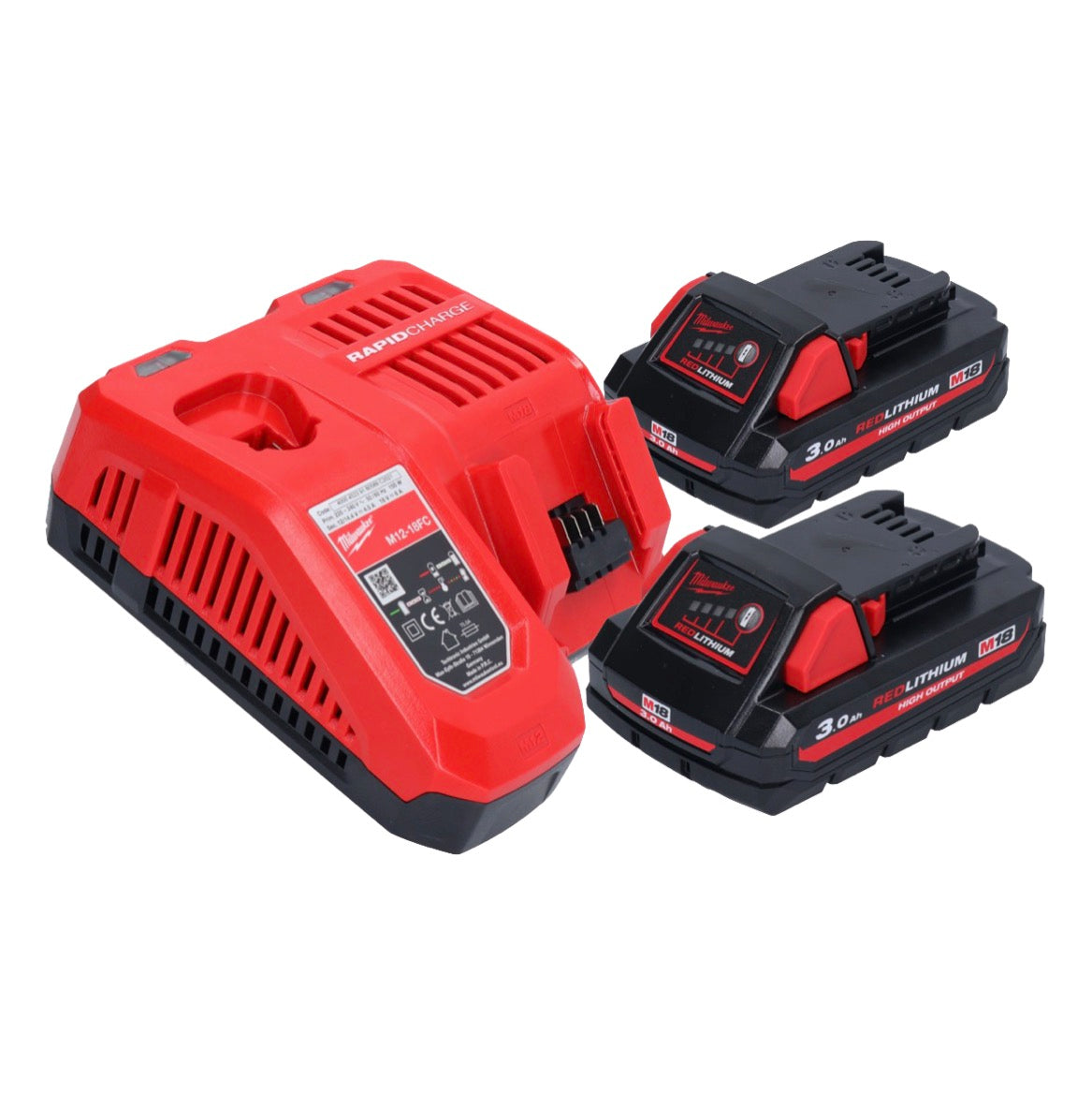 Marteau combiné à batterie Milwaukee M18 HD18HX-302 18 V 2,4 J + 2x batteries 3,0 Ah + chargeur