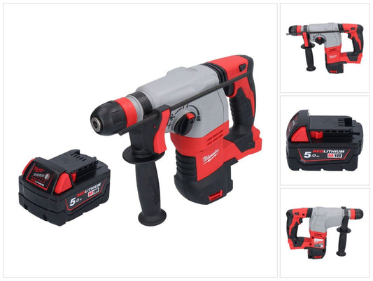 Milwaukee M18 HD18HX-501 Akku Kombihammer 18 V 2,4 J + 1x Akku 5,0 Ah - ohne Ladegerät