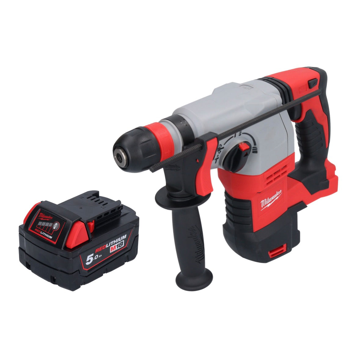 Marteau combiné à batterie Milwaukee M18 HD18HX-501 18 V 2,4 J + 1x batterie 5,0 Ah - sans chargeur