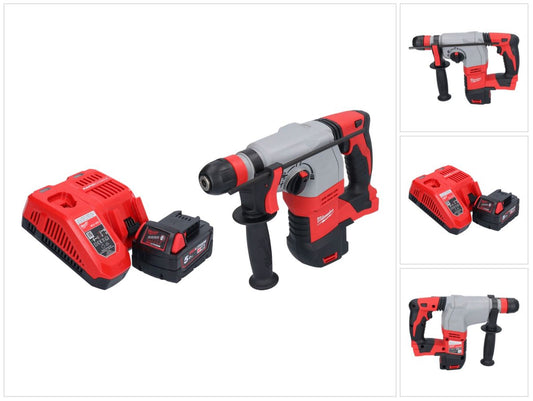 Milwaukee M18 HD18HX-501 Akku Kombihammer 18 V 2,4 J + 1x Akku 5,0 Ah + Ladegerät