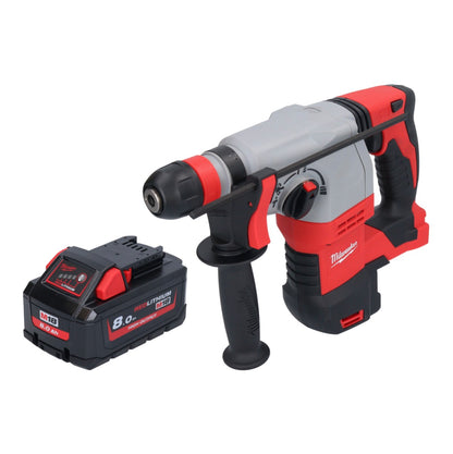 Marteau combiné à batterie Milwaukee M18 HD18HX-801 18 V 2,4 J + 1x batterie 8,0 Ah - sans chargeur