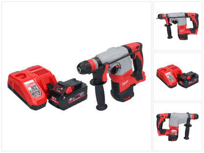 Marteau combiné à batterie Milwaukee M18 HD18HX-801 18 V 2,4 J + 1x batterie 8,0 Ah + chargeur