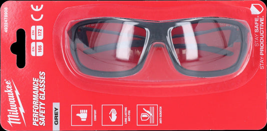 Milwaukee Performance Safety Glasses Schutzbrille ( 4932478908 ) grau getönte Ausführung