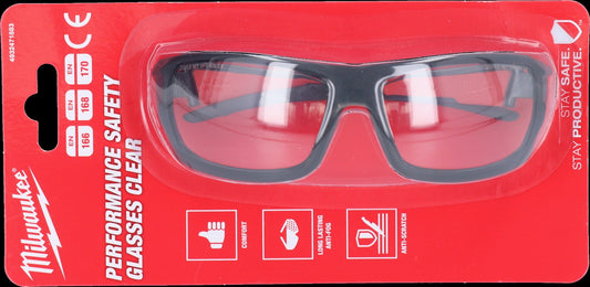 Milwaukee Performance Clear Safety Glasses Schutzbrille ( 4932471883 ) Anti-Beschlag Beschichtung