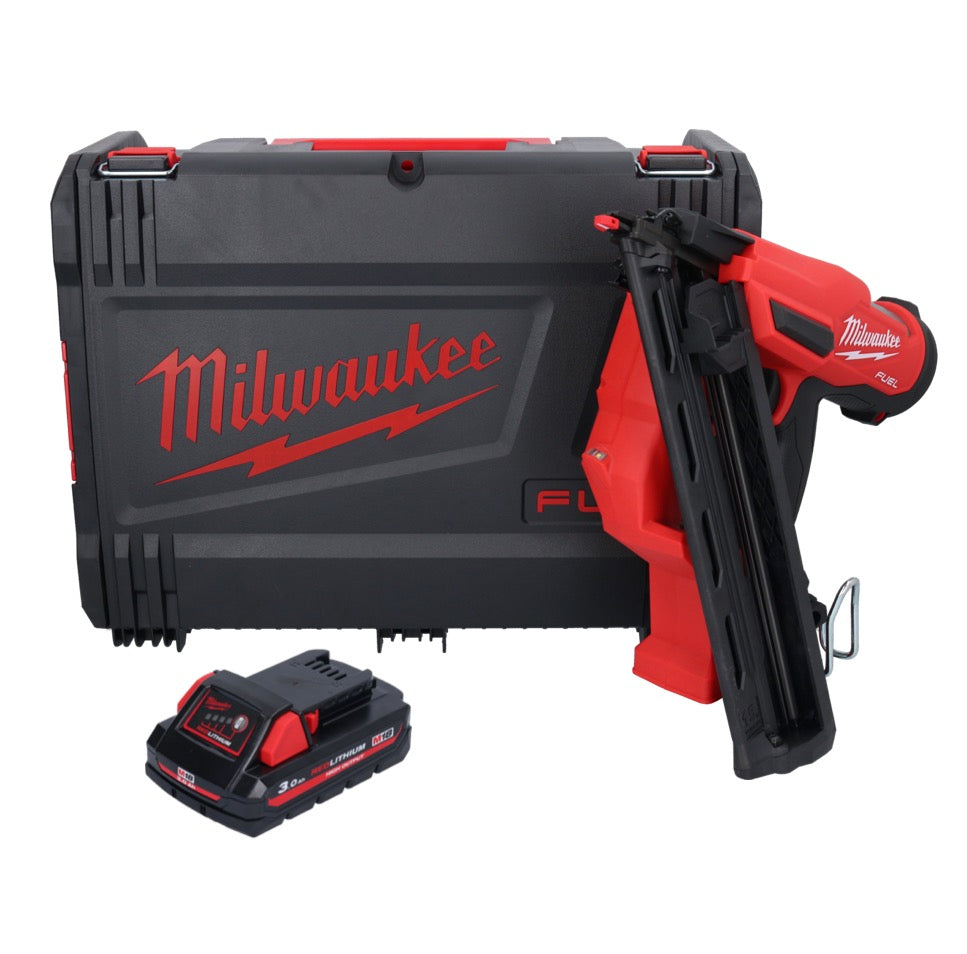 Milwaukee M18 FN15GA-301X Akku Nagler 18 V Brushless 32 - 64 mm + 1x Akku 3,0 Ah + HD Box - ohne Ladegerät