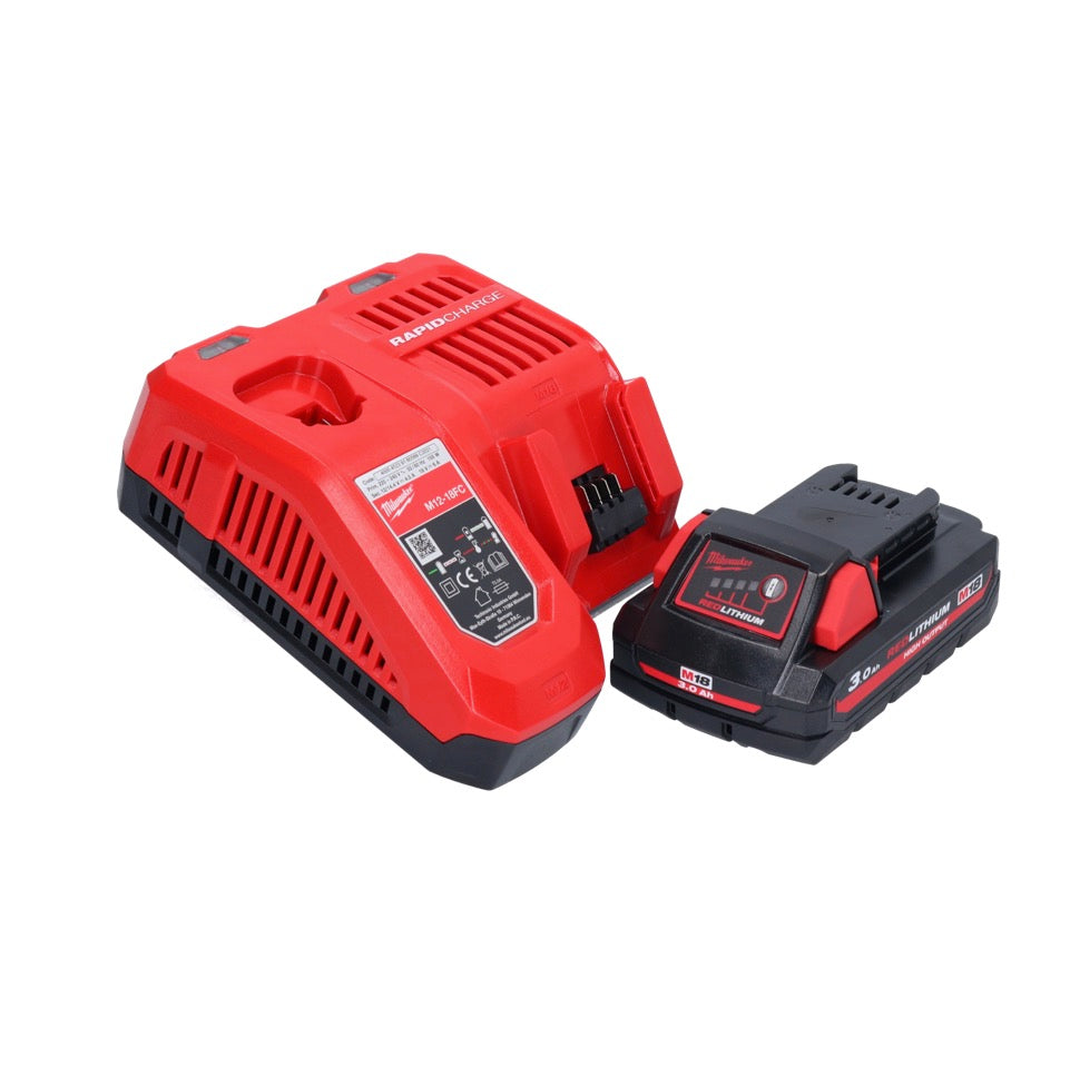 Cloueur à batterie Milwaukee M18 FN15GA-301X 18 V sans balais 32 - 64 mm + 1x batterie 3,0 Ah + chargeur + boîtier HD