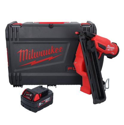 Milwaukee M18 FN15GA-501X Akku Nagler 18 V Brushless 32 - 64 mm + 1x Akku 5,0 Ah + HD Box - ohne Ladegerät