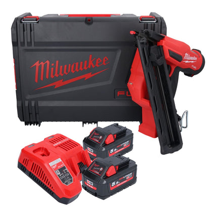 Milwaukee M18 FN15GA-552X Akku Nagler 18 V Brushless 32 - 64 mm + 2x Akku 5,5 Ah + Ladegerät + HD Box