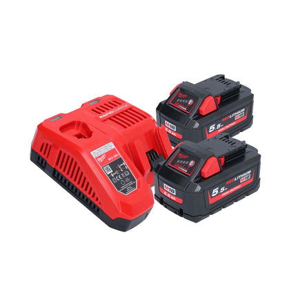 Milwaukee M18 FN15GA-552X Akku Nagler 18 V Brushless 32 - 64 mm + 2x Akku 5,5 Ah + Ladegerät + HD Box