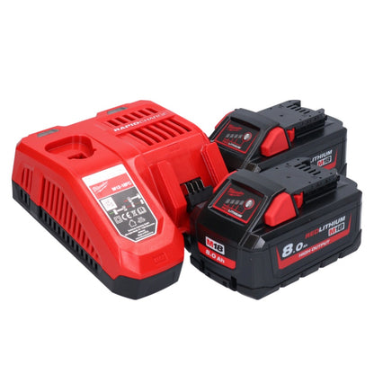 Milwaukee M18 FN15GA-802X Akku Nagler 18 V Brushless 32 - 64 mm + 2x Akku 8,0 Ah + Ladegerät + HD Box