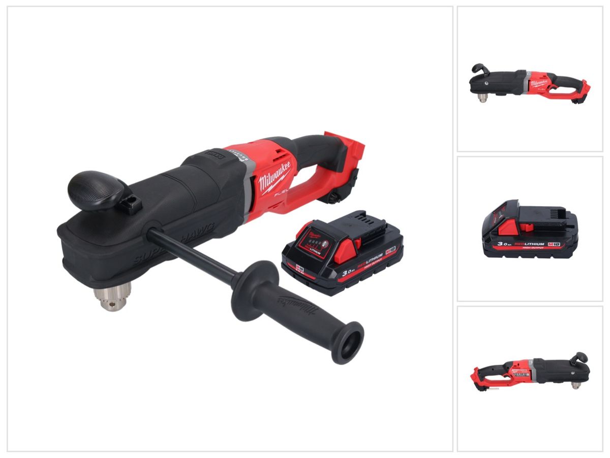 Perceuse d'angle sur batterie Milwaukee M18 FRAD2-301 18 V 122 Nm sans balais + 1x batterie 3,0 Ah - sans chargeur