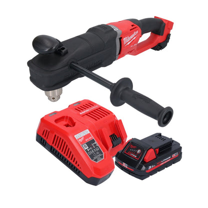 Milwaukee M18 FRAD2-301 Akku Winkelbohrmaschine 18 V 122 Nm Brushless + 1x Akku 3,0 Ah + Ladegerät