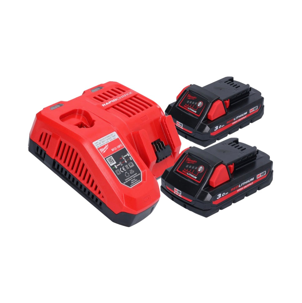 Perceuse d'angle sur batterie Milwaukee M18 FRAD2-302 18 V 122 Nm sans balai + 2x batteries 3,0 Ah + chargeur