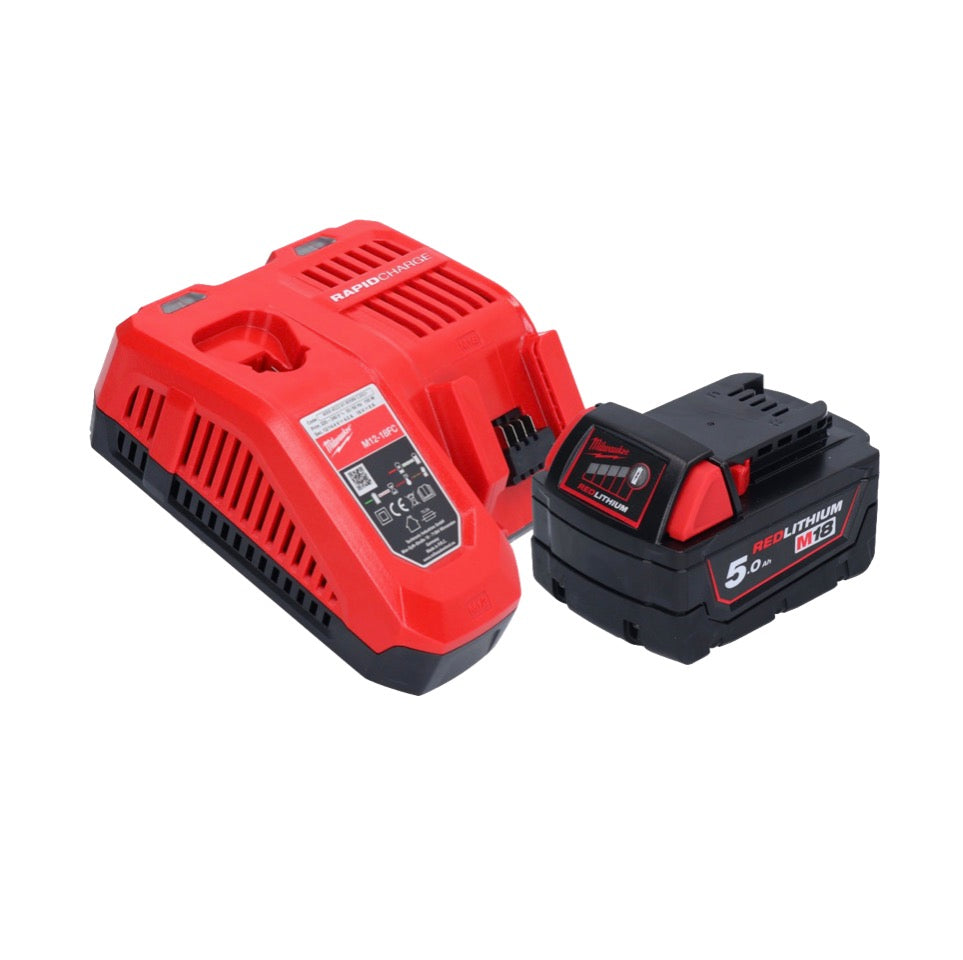 Perceuse d'angle sur batterie Milwaukee M18 FRAD2-501 18 V 122 Nm sans balai + 1x batterie 5,0 Ah + chargeur