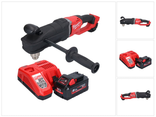 Perceuse d'angle sur batterie Milwaukee M18 FRAD2-801 18 V 122 Nm sans balai + 1x batterie 8,0 Ah + chargeur