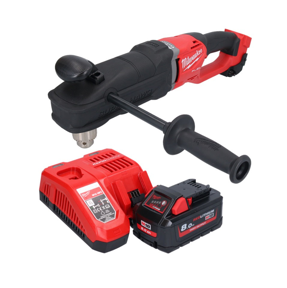 Milwaukee M18 FRAD2-801 Akku Winkelbohrmaschine 18 V 122 Nm Brushless + 1x Akku 8,0 Ah + Ladegerät