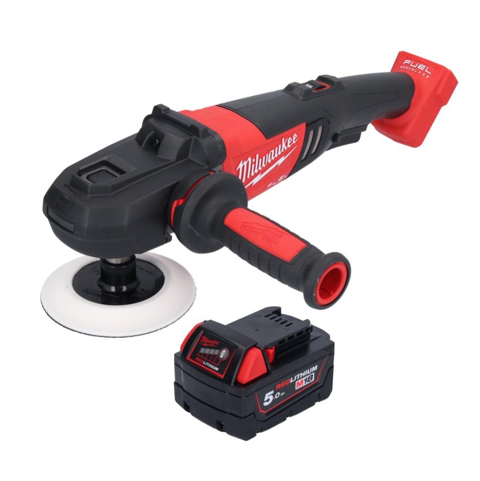 Milwaukee M18 FAP180-501 Akku Polierer 18 V 180 mm Brushless + 1x Akku 5,0 Ah - ohne Ladegerät