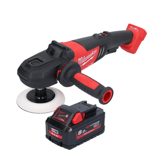 Polisseuse à batterie Milwaukee M18 FAP180-801 18 V 180 mm sans balais + 1x batterie 8,0 Ah - sans chargeur