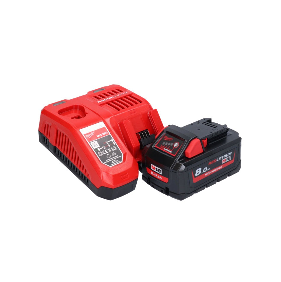 Milwaukee M18 FAP180-801 Akku Polierer 18 V 180 mm Brushless + 1x Akku 8,0 Ah + Ladegerät