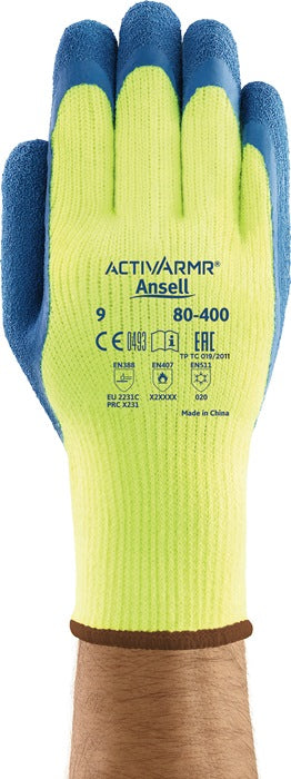 ANSELL Kälteschutzhandschuhe ActivArmr® 80-400 Größe 9 gelb/blau ( 4000371419 )