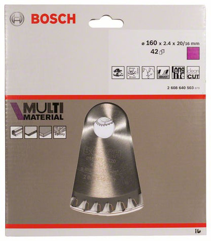 BOSCH Kreissägeblatt Außen-Ø 160 mm Zähnezahl 42 HLTCG ( 4000908901 )