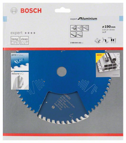 Lame de scie circulaire BOSCH diamètre extérieur 190 mm nombre de dents 56 HLTCG (4000815470)