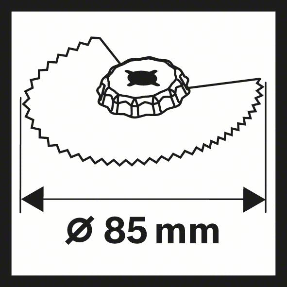 BOSCH Segmentsägeblatt ACZ 85 EB Ø 85 mm ( 8000345558 )