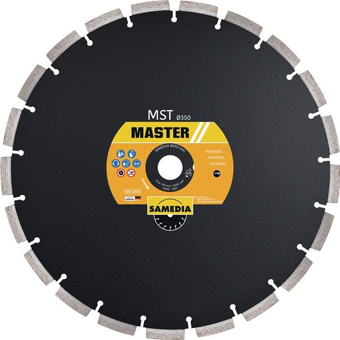 Disque à tronçonner diamanté SAMEDIA MST Ø 350 mm alésage 25,4 mm (4000844273)