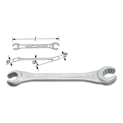 HAZET Doppelringschlüssel 612 10 x 11 mm 147 mm ( 8000462632 )