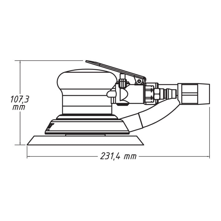 HAZET Druckluftexzenterschleifer 9033-2 150 mm ( 4000898934 )