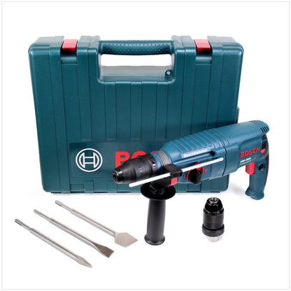 Bosch GBH 2600 Professional Bohrhammer 720 Watt SDS-Plus im Transport Koffer mit Wechsel - Bohrfutter und Meißel Set - Toolbrothers