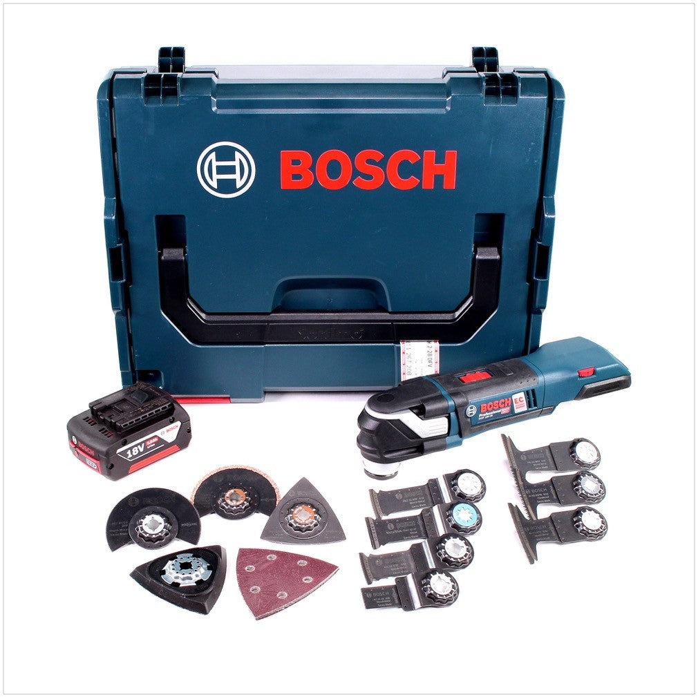 Bosch GOP 18V-28 Akku Multi-Cutter Brushless + 1x Akku 5,0Ah + L-Boxx - ohne Ladegerät - Toolbrothers