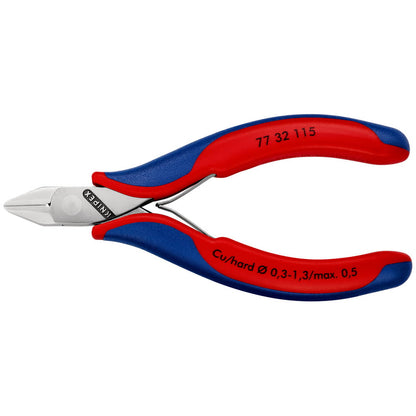 KNIPEX Elektronik-Seitenschneider Länge 115 mm Form 3 ( 4000810749 )