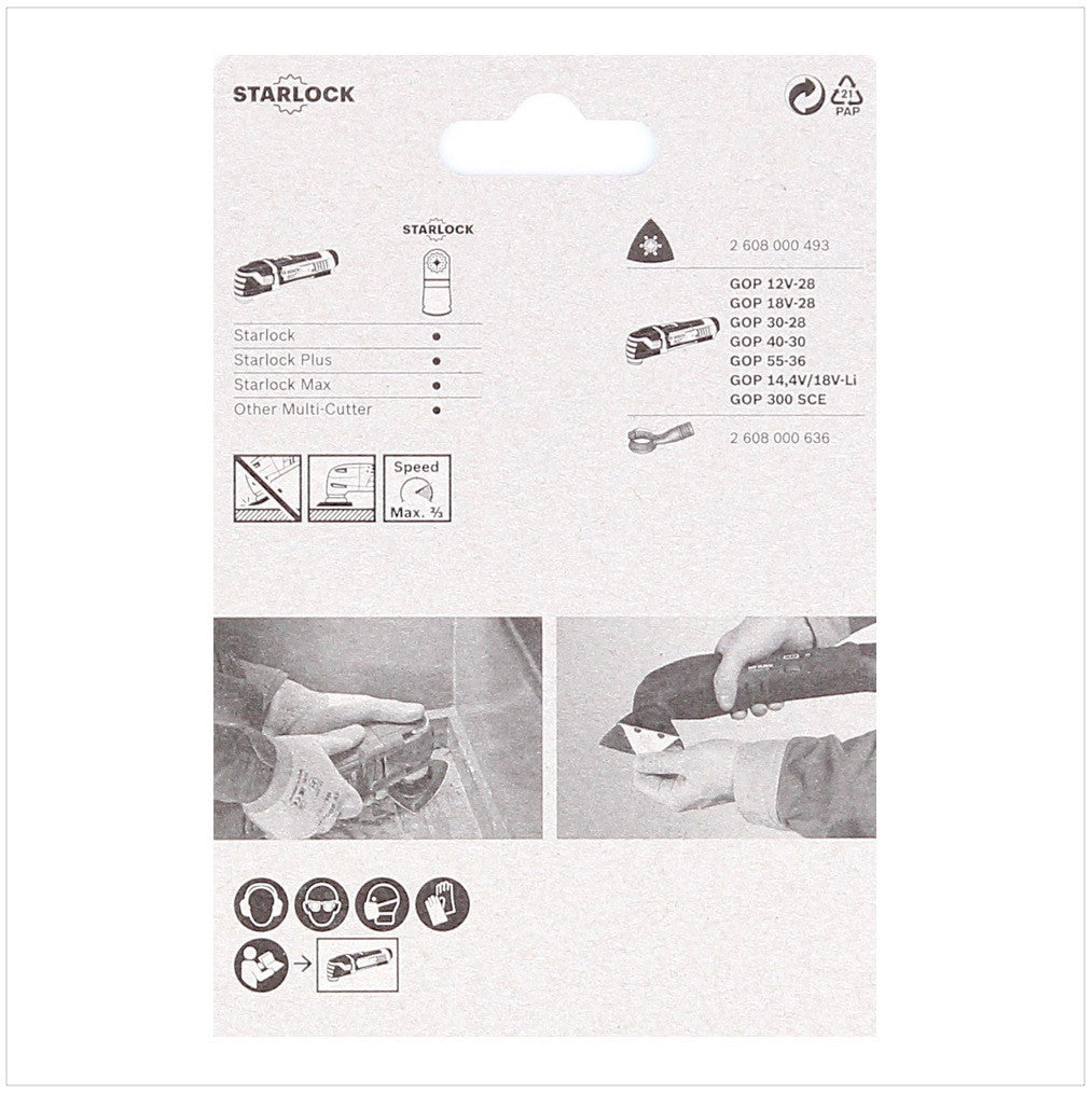 Bosch AVZ 93 G 93 mm Delta Schleiftplatte für GOP / PMF ( 2608000493 ) - Toolbrothers