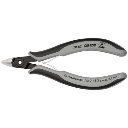 KNIPEX pince coupante électronique de précision longueur 125 mm forme 6 (4000810841)