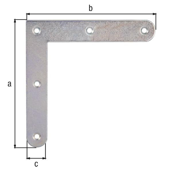 Support d'angle GAH longueur 120 x 120 mm largeur 20 mm épaisseur 2 mm (8001514135)