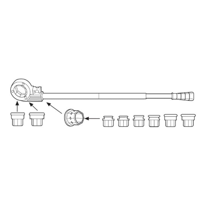 ROTHENBERGER jeu de matrices de découpe SUPER CUT 1/2, 3/4, 1, 1 1/4″ (4000812801)