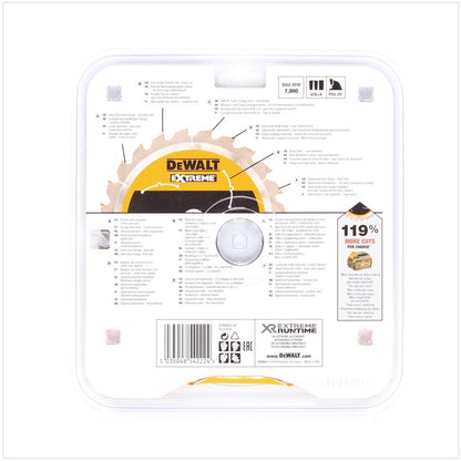 Dewalt DT99563 Kreissägeblatt Handkreissäge 190 x 30 x 1,55 mm 36 Zähne - Toolbrothers