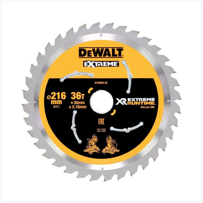 Dewalt DT 99569 XR Handkreissägeblatt 216 mm / 30 mm mit 36 Zähnen - Toolbrothers