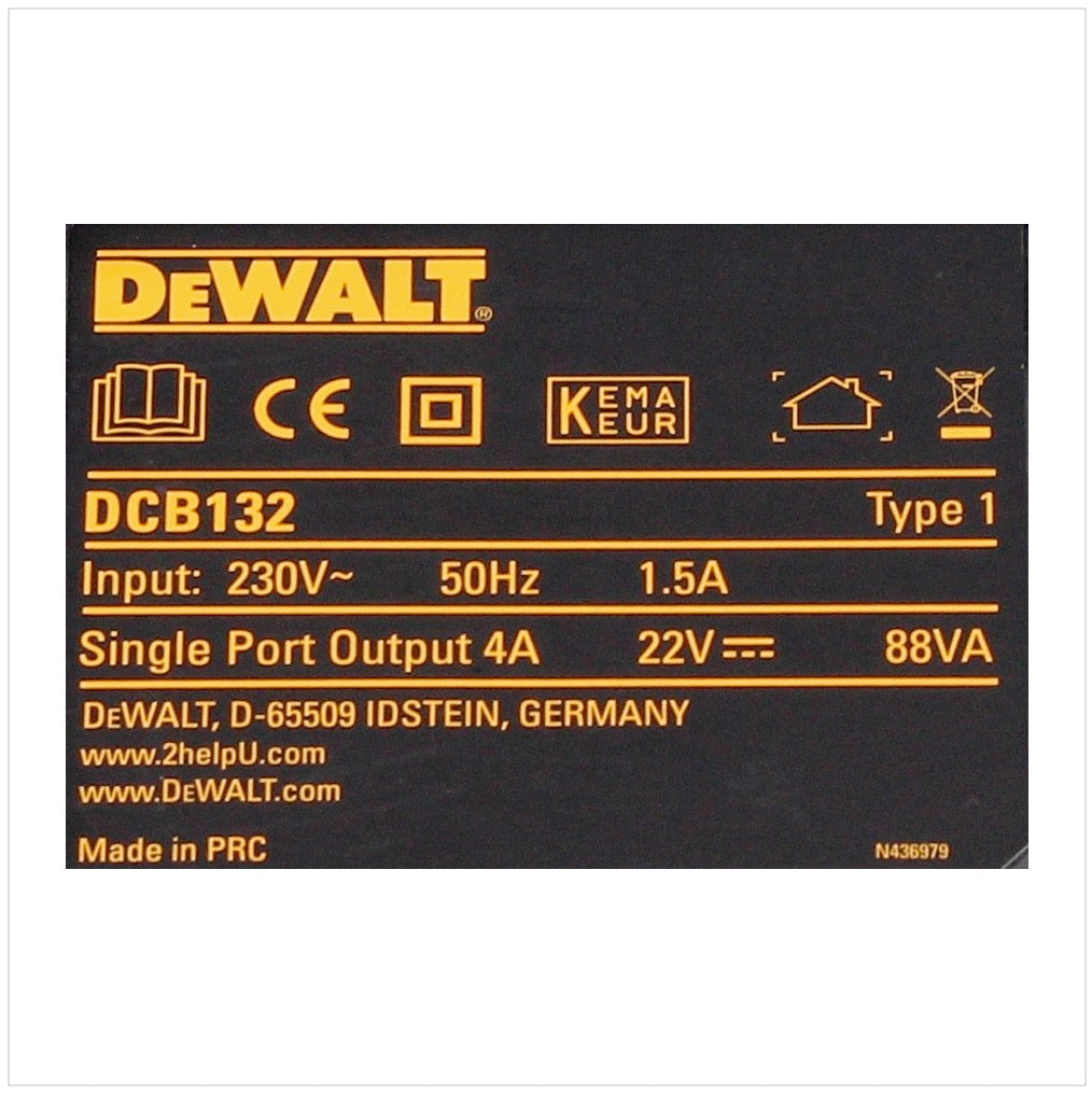 Dewalt DCB 132 2-fach Doppel Schnell Ladegerät / 10,8 V - 54 V Akku - Toolbrothers